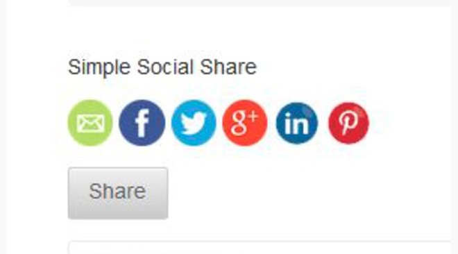 Simple Social Share